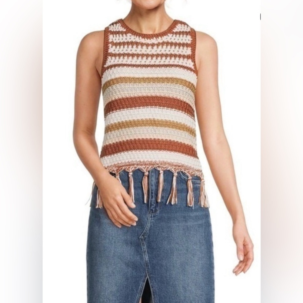 Sam Edelman Fynn Crochet Sleeveless Top